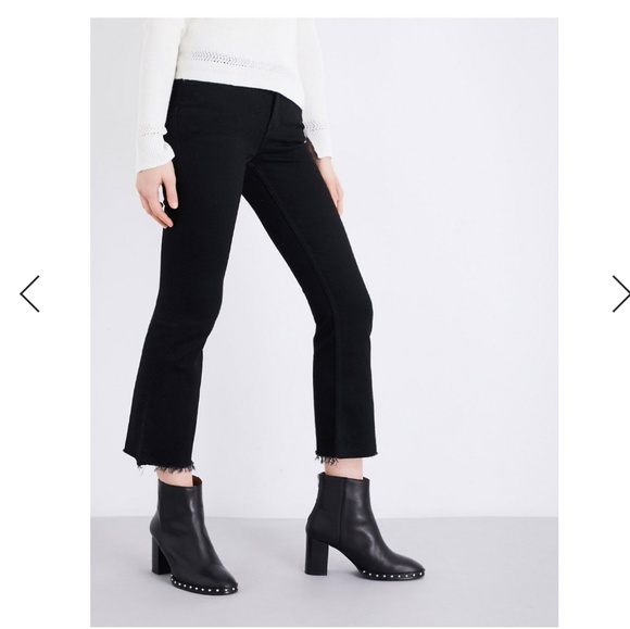 All Saints Denim - All Saints Zoe Cropped Bootcut Washed Black 28